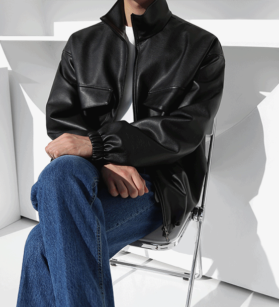 Dalan leather jacket(3color)