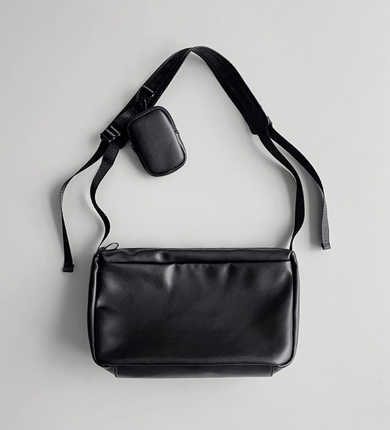 Buffing leather cross bag (1color)
