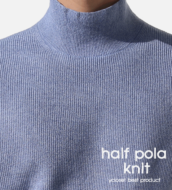 Like half pola knit (12color)